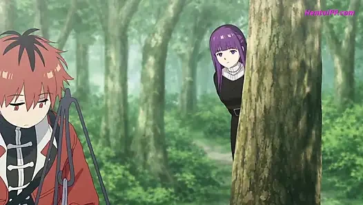 Первый гэнгбэнг Фрирен: рот, киска, задница - все полно, все сразу.