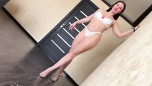 Tükürme Cum Slut Foot Tapınması - Çoraplar ve Topuklu Topuklar Takıntısı Bakış Açısı