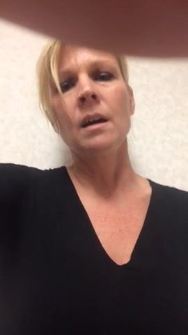 Blonde milf public pussy