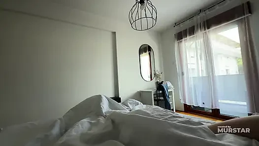 Blonde Step Mom's Massive Tits Rub Against My Cock as We Wake Up Together