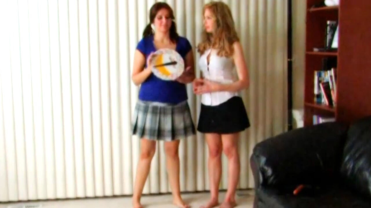 Two girls face intense challenges in a wild Stripscotch game