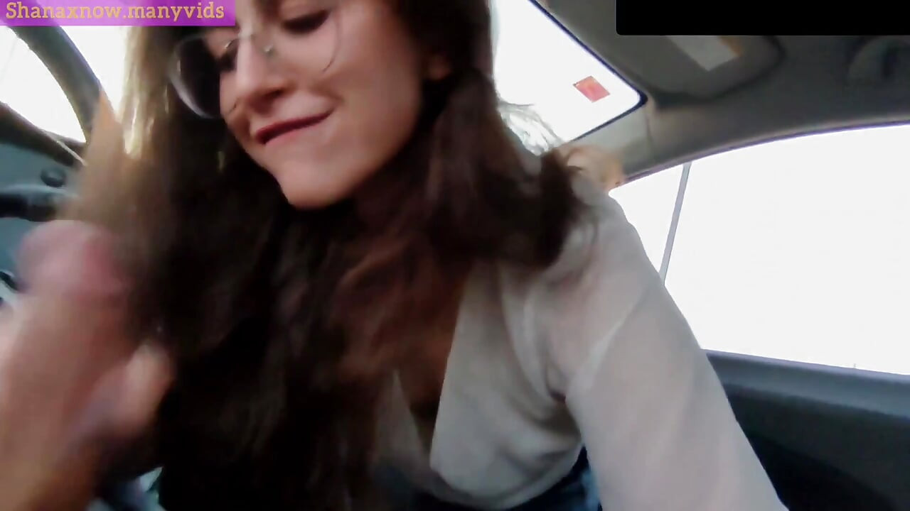 Public Car Blowjob Cum in Mouth Swallow Teen