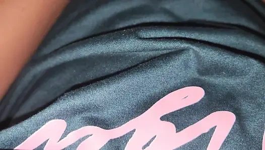 Teen fingers wet pussy in the middle of the night