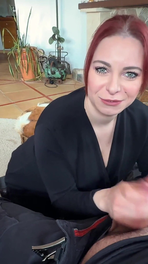 German MILF Spoils Him with Her Feet and Then Gets Fucked!