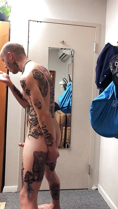 Tatted Twink Masturbation Solo
