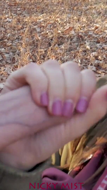 Powerful moment from "I suck and swallow his cum in a city park - Nicky Mist teasing"