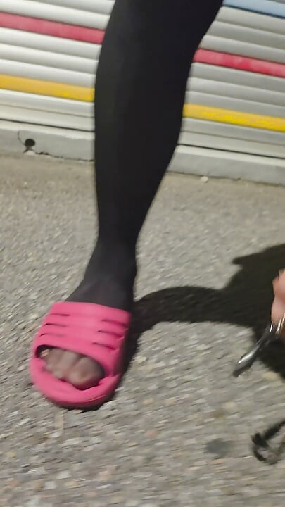 pantyhose flashing public