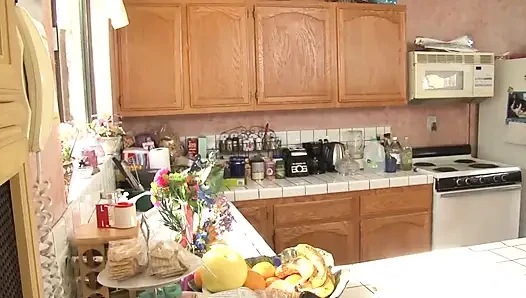 White and busty housewife banged by a black boy