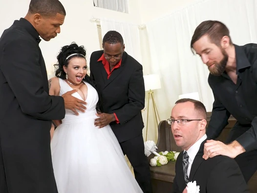 Payton Preslee's Wedding Turns Rough Interracial Threesome