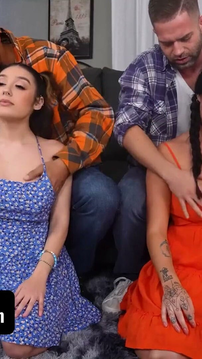 Violet And Violet Miss Their Stepdaddies' Huge Hard Cocks With A Burning Passion - DaughterSwap | Clip 2