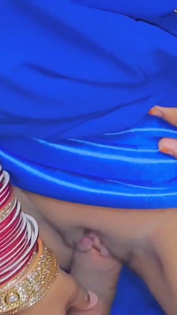 Thrilling moment from "Alexa Queen Enjoy With Boyfriend On the wedding day he ran to fuck me"
