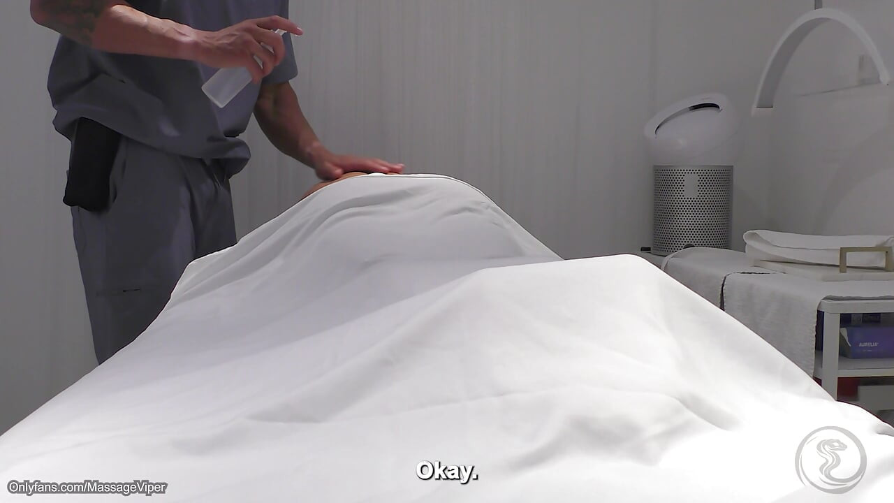 Real Massage Therapist Gets Sucked and Fucked by Fit Blonde Client