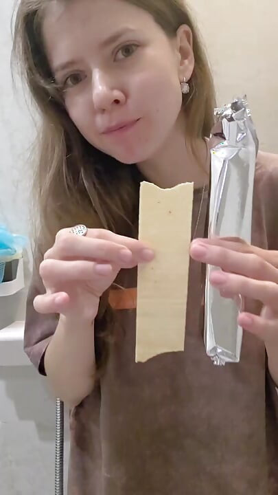 I'm eating processed potatoes in front of you!