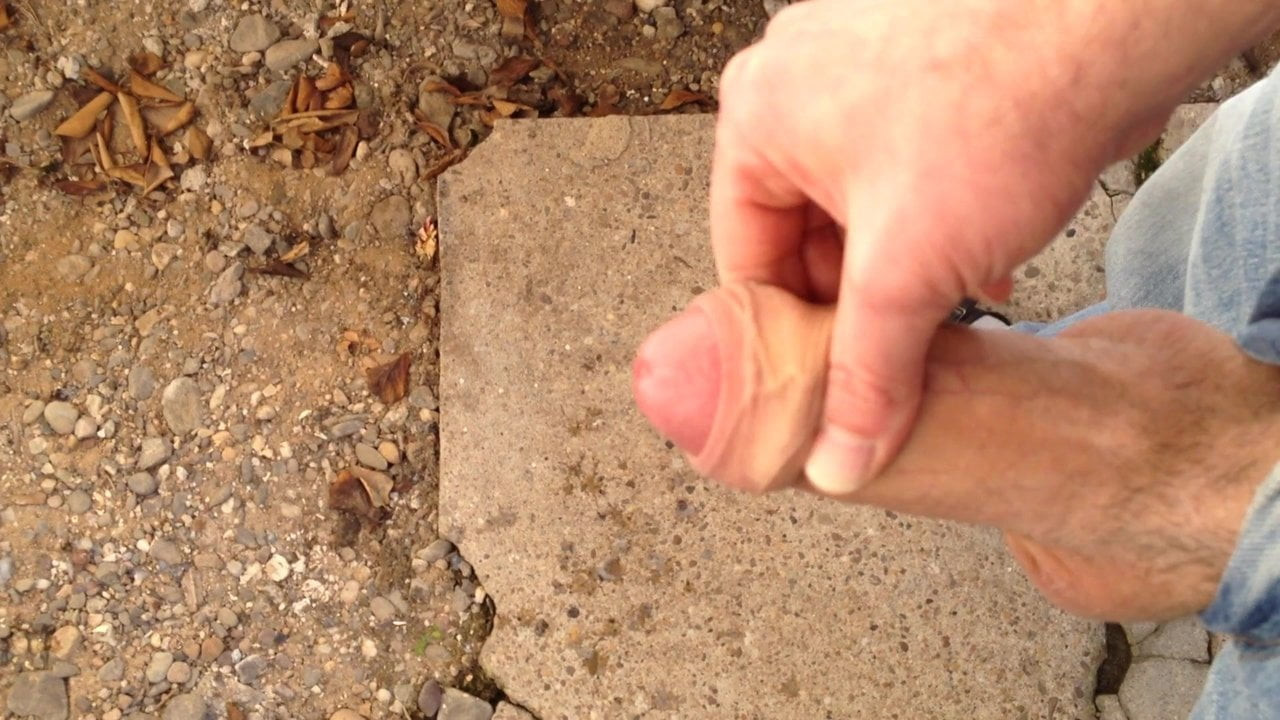 Cumshot outdoor