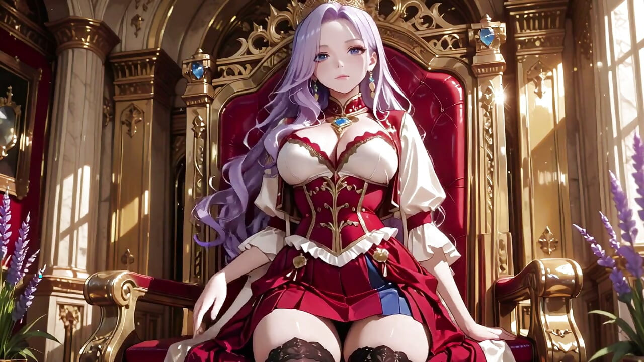 The Purple Queen! Lazy Coronation on the Golden Throne, Red & White Haute Couture Is Insane!