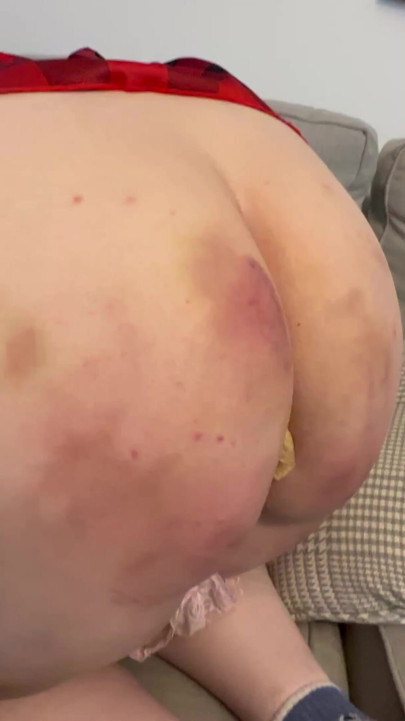 Paddled While Figged in a Sexy Skirt