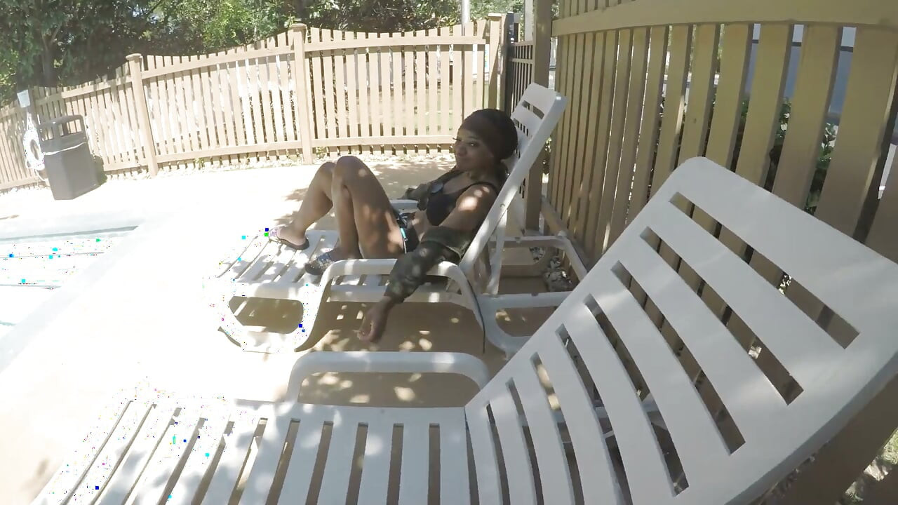 Me and Blu at the Pool
