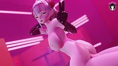 Genshin Impact - Noelle - Baile sexy completamente desnudo + Sexo (HENTAI 3D)
