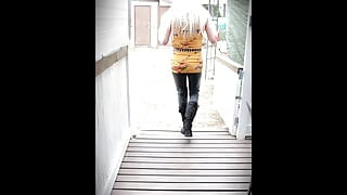 Sexy walking and posing