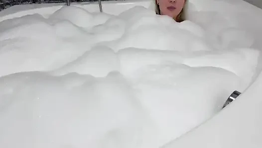 Fucked lustful mother-in-law in a bubble bath, Russian sex with conversations