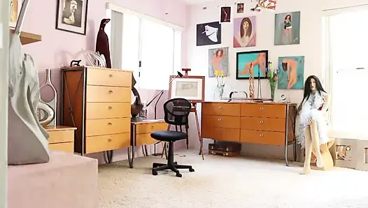 Hot blonde lesbian babes lick each other's wet pussies