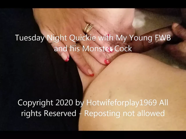 Wife has a Quickie with Her Young FWB and his Monster Cock