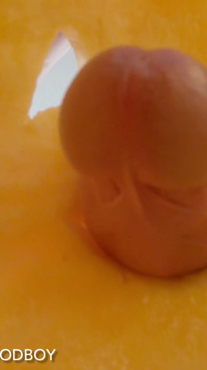 dick in pumpkin and I shoot inside! | Clip 2