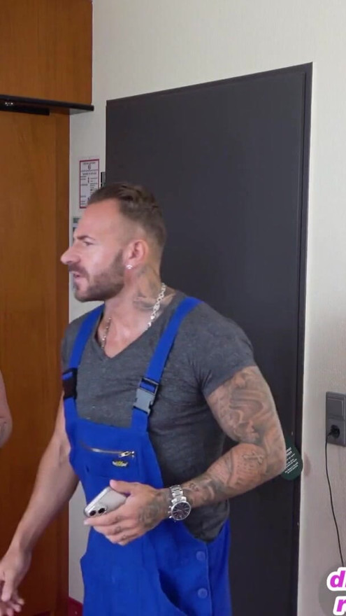 Chubby German amateur teen fucks the handyman | Clip 1