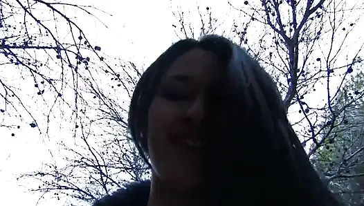 OUTDOOR FUCK in the car, hard and hearty