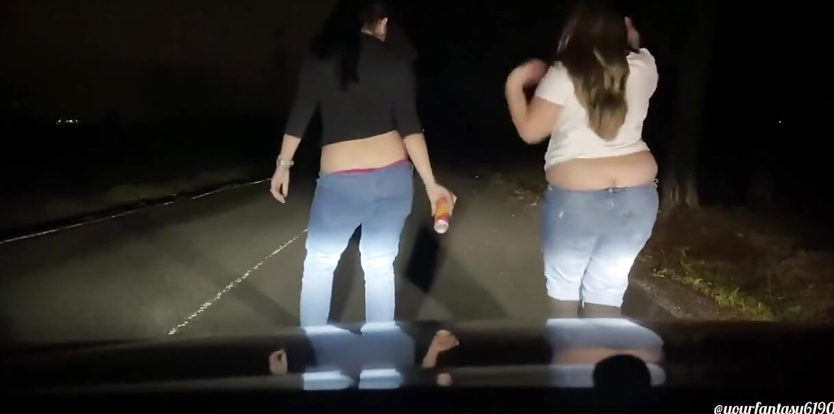 Butt Crack Dancing in Front of the Car