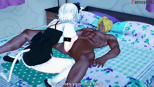 Koneko büyük zenci tatmak için sabırsızlanıyor - dxd ntr madness series