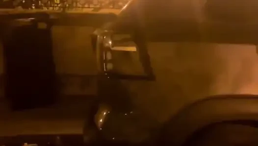 Amateur Boy Caught Peeing in the Street and Given a Helping Hand