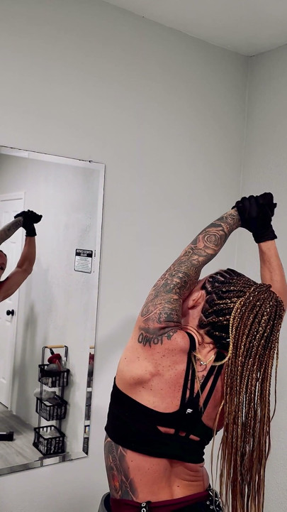 Extreme Double Pegging Personal Training Session Mars Solo, the XXX Slayer, Tapered Physique