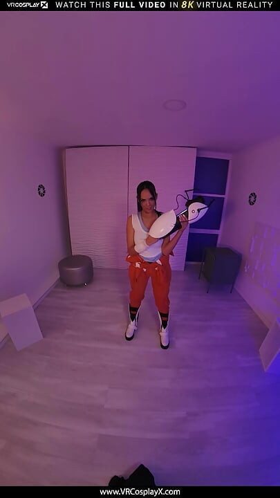 VRCosplayX Slide Inside Katrina Moreno As Portal's Chell Tight Wet Pussy And Make This Silent Chick Moan Part 1