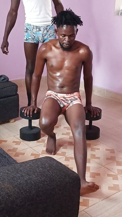 Having a Workout with My Dude