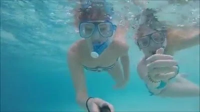 Swimming in paradise