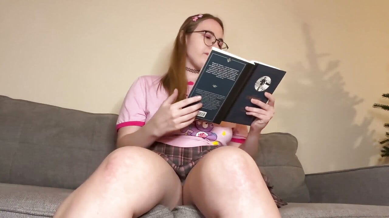 Cum While Reading with a Vibrator in My Panties