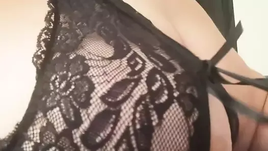 Playing with my tits