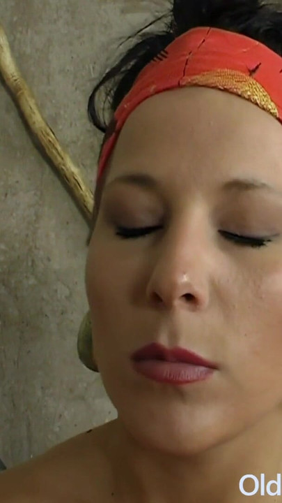 Unforgettable moment from "Gipsy pythoness Nataly Lancaster fucked hard by old pervert"