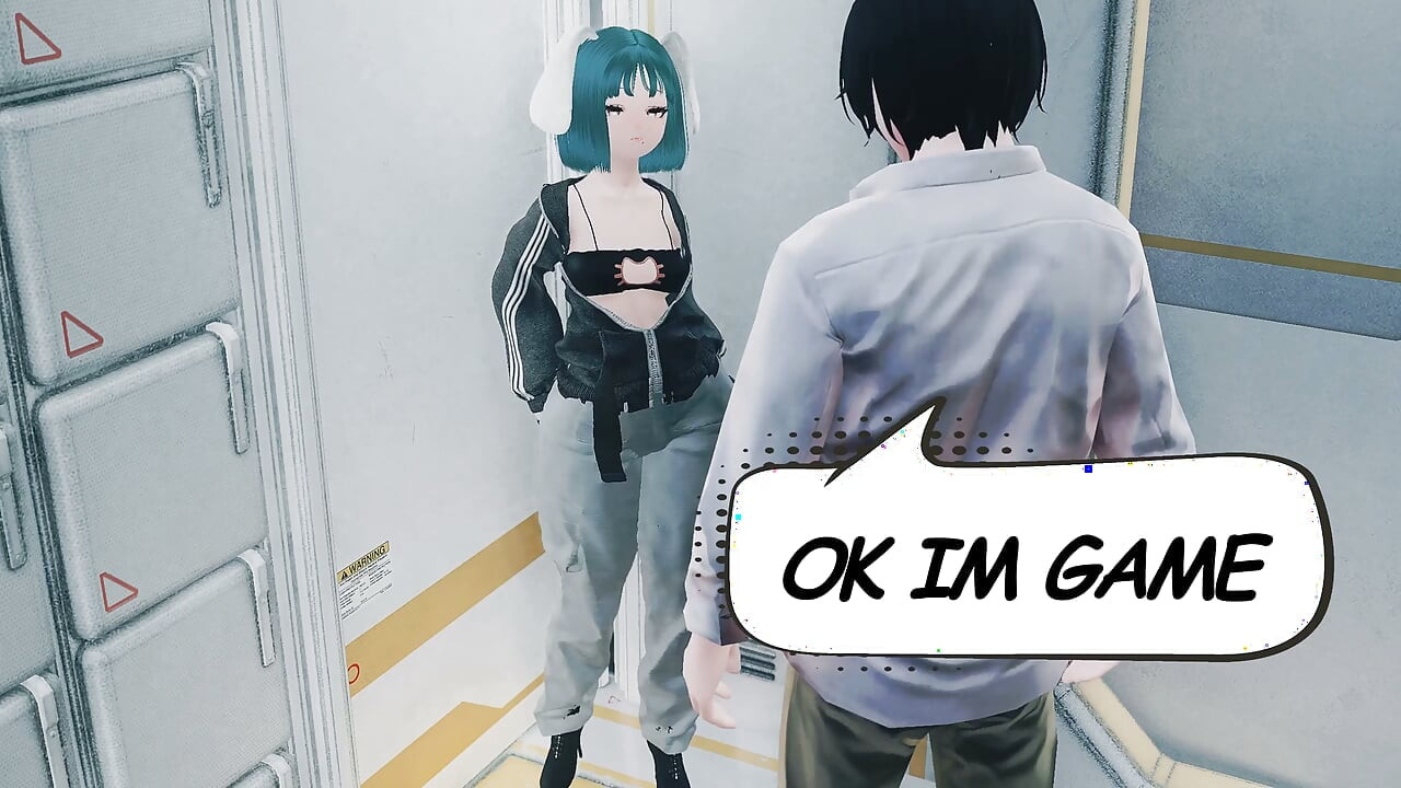fuckme needs it badly! with a teleporter fuckme visits a client.