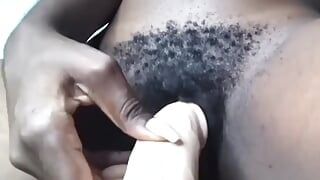 Riding that big dick with my ebony tight pussy