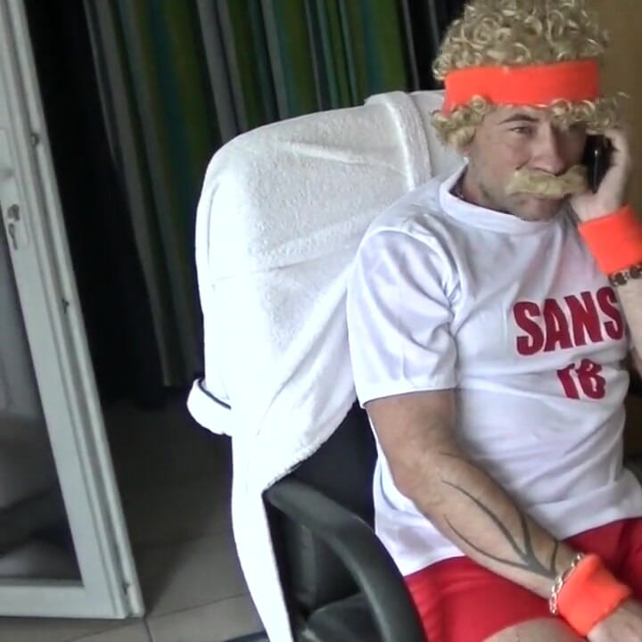 French pig fucked bareback by xxl cock