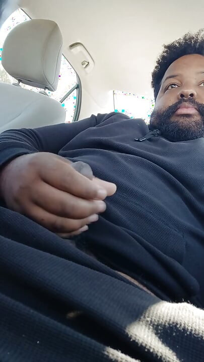 Black Daddy Strokes & Cums in Broad Daylight