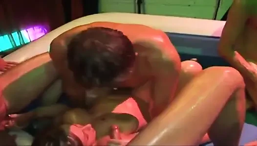 Slippery Pool Orgy Mature Babes Stretched Wide Dripping Wet