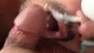 Blowjob bertopeng dan facial