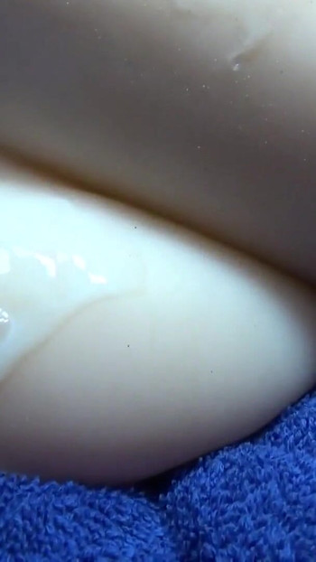 Thrilling moment from "Naked Ann Plays With Vibrator &amp; Sex Doll At The Same Time Has Dick IN Her Face"