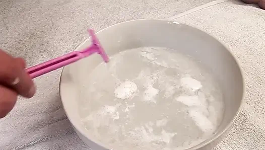 Blonde Babe Gets Her Pussy Shaved Smooth for Wild Fuck