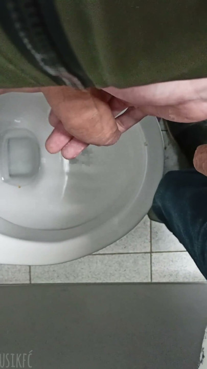Extreme , public toilet , pissed on a femboy dick! | Clip 1