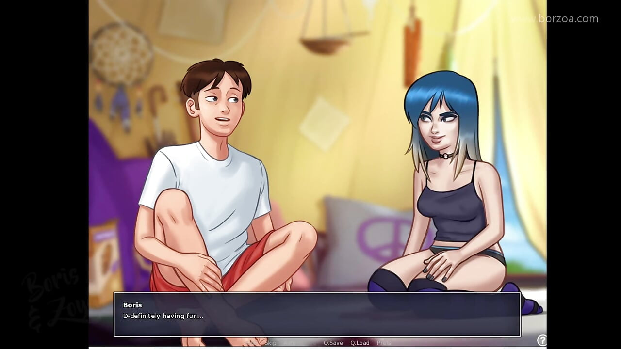 아주 수줍은 이모 소녀가 귀여운 소녀였기 때문에 처음으로 귀여운 젖탱이를 보여줘. (서머타임 사가 - 이브 1)