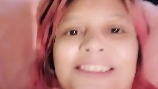 Mexican blonde gets hot with a fake one